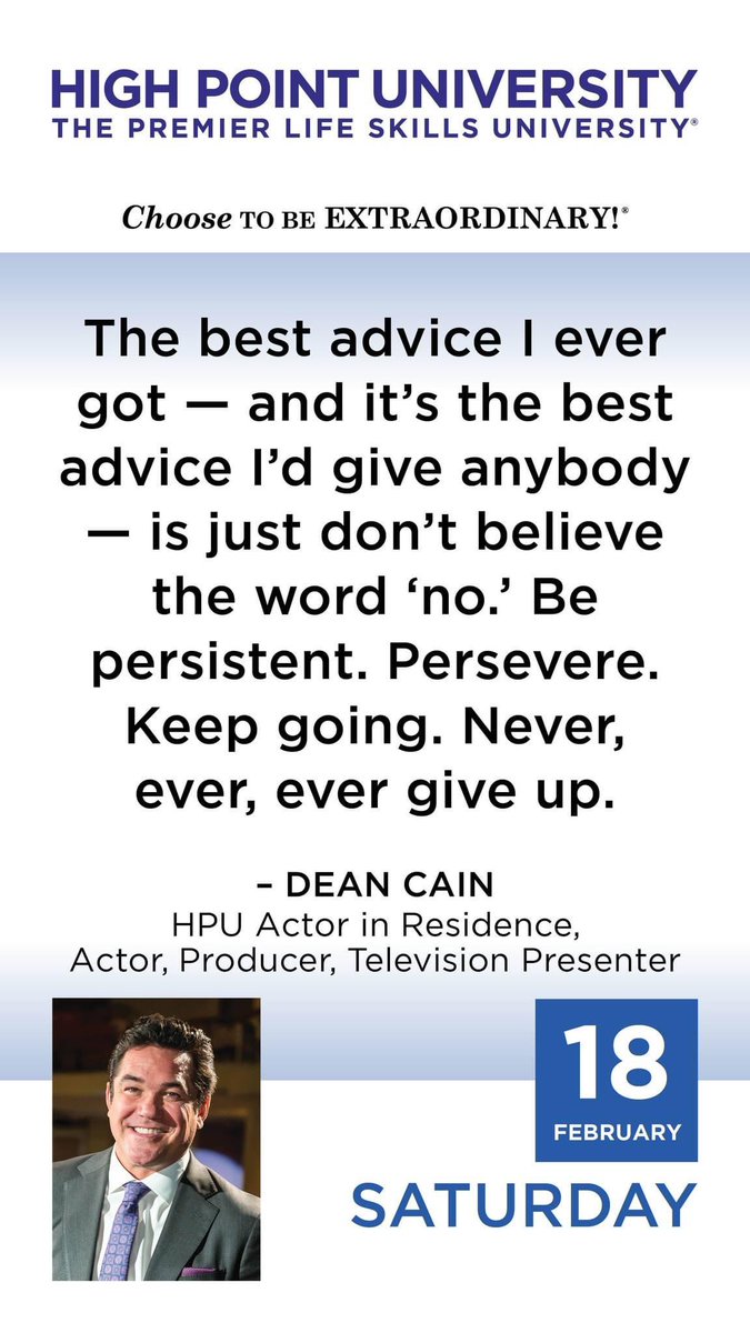 AngelaMunsie's tweet photo. Thank you @RealDeanCain for today’s words! 💜 #hpualum #hpu #gopanthers https://t.co/5CSX6xRCUV