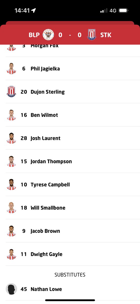 scottmlowe's tweet photo. Amazing championship debut for Nathan Lowe for @stokecity against Blackpool. Poor result but debut in front of 14,000. This is the start #stokeFC #nathanlowe https://t.co/3agJwjFKNI