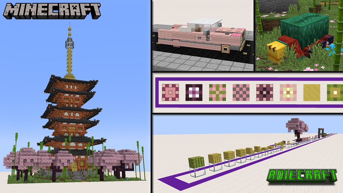 I Recreated AdieCraft's Small Pagoda On Bedrock