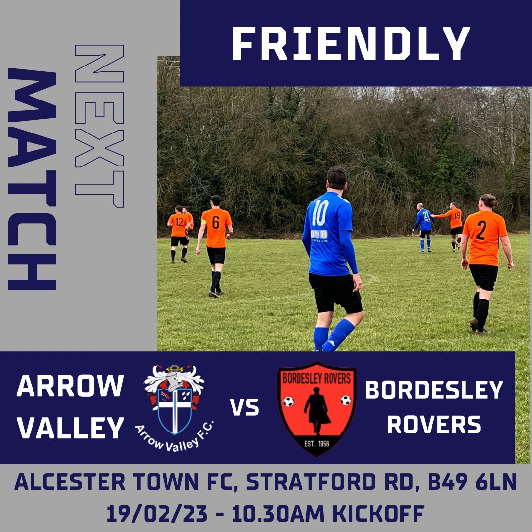 MATCH|

Due to our original opponents not being able to field a side tomorrow we will now face Solihull based side <a href="/BRovers1956/">Bordesley rovers</a> in a friendly 🤝🏻

#UpTheValley