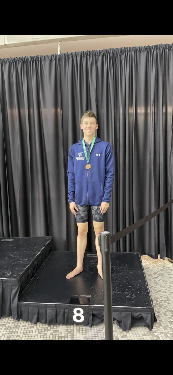 Grandview_Swim's tweet photo. Way to finish strong in 100 free!! 8th place podium finish for sophomore Mario Bondy ! https://t.co/9qpvX1yPf9