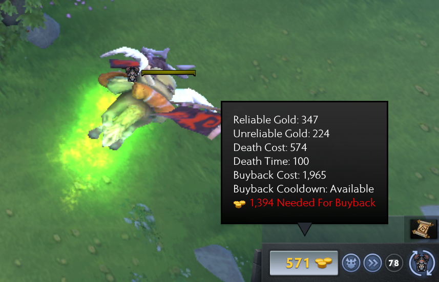 Noxville's tweet photo. Insane situation in today's AD event. A core Doom dies and is 1400 gold away from buyback. 

He swaps his refresher to stash and then to courier, which he uses to drop on the ground. The enemy SB picks it up, which reduces his networth by 5000. This reduces buyback by 385. https://t.co/W3StrSIA5R