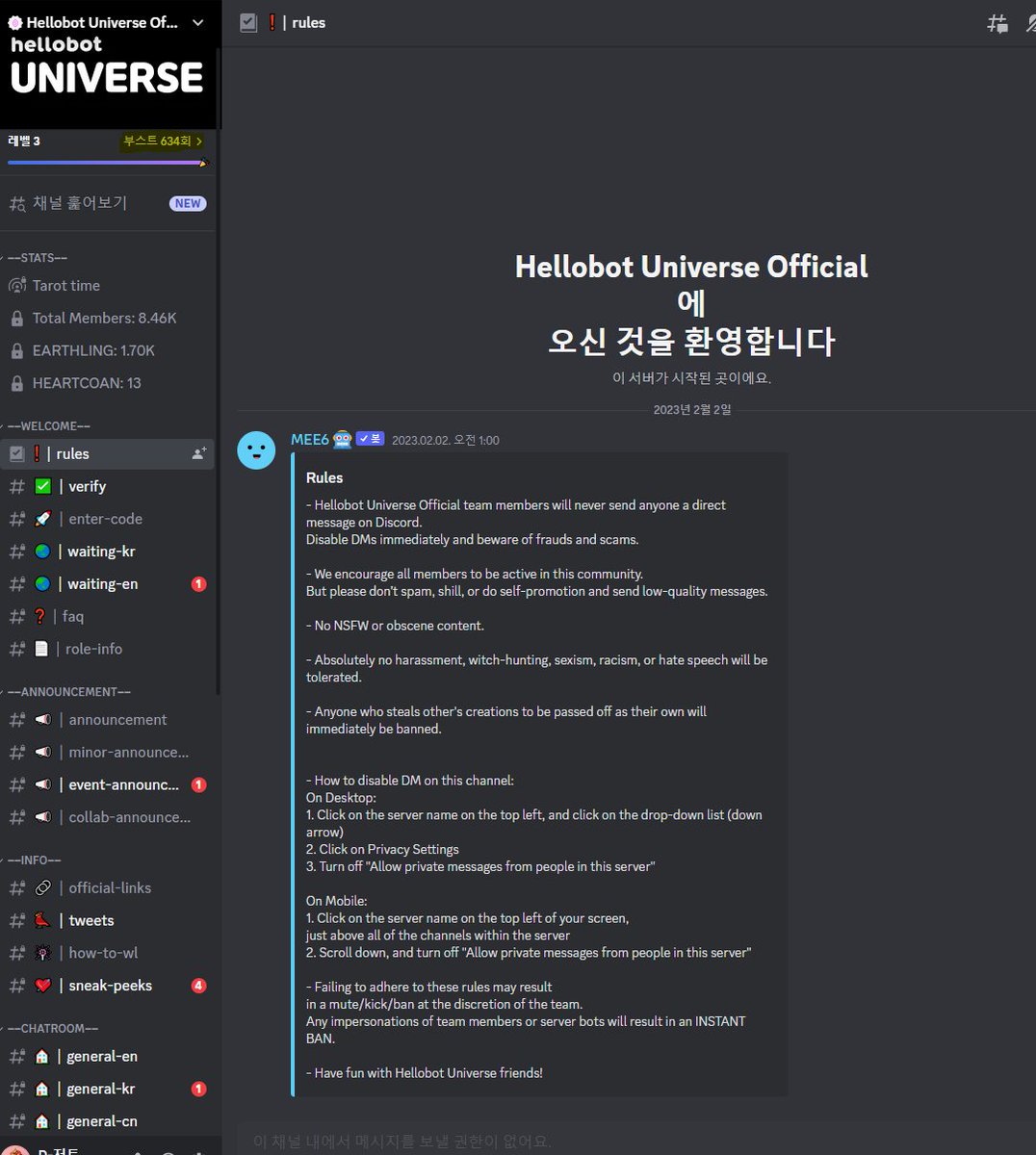 A company you can trust!! project !! <a href="/Hellobot_NFT/">Hellobot Universe Official🪞</a>!! Congratulations on your 600 boosters.
We look forward to running a fun community in the future. i love you.

Discord : 
discord.gg/hellobot