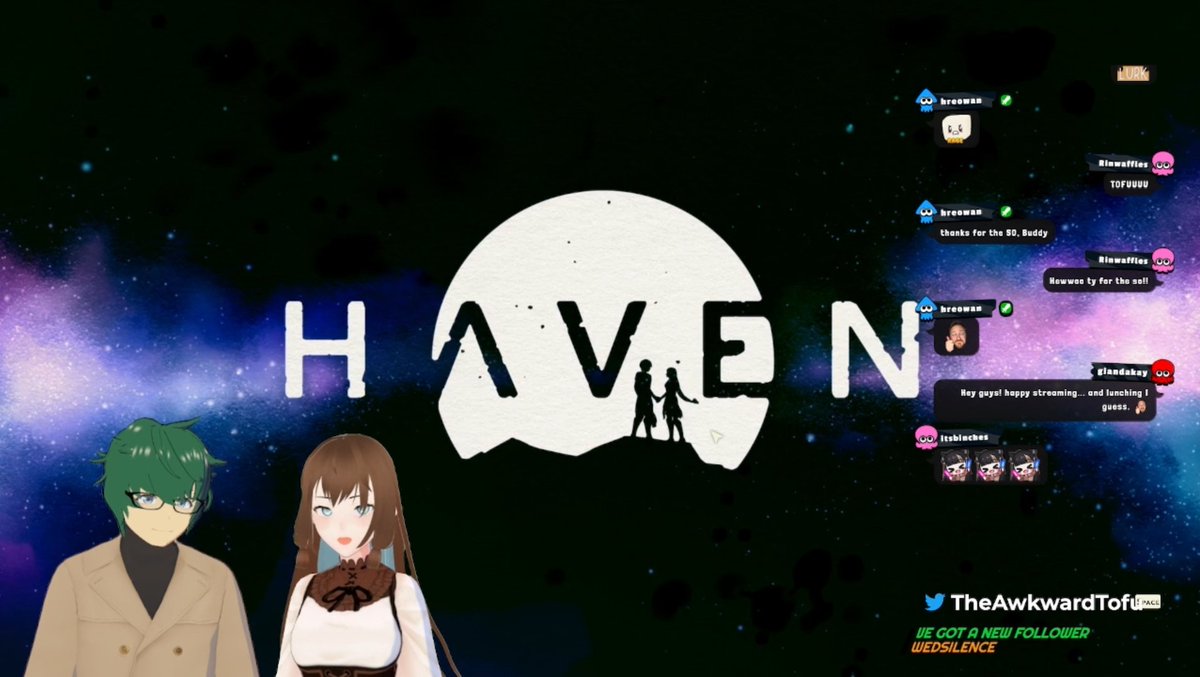 TheAwkwardTofu's tweet photo. It was a fun Valentine Collab stream with @yinrikka!
I didn't expect Haven was gonna be a chill and Fun game.
We're going to stream the game again in the future, So please stay tune for that!
#vtuberprom #valentuberprom #ENVtuber #PHVtuber #VtuberUprsing #TwitchStreamers https://t.co/ZPEOeaPKsC