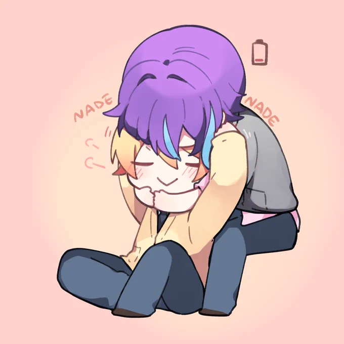 #prsk_BL (類司)「オレを充電したいだと??仕方ないやつめ、なでなでサービスも追加してやろう!」 