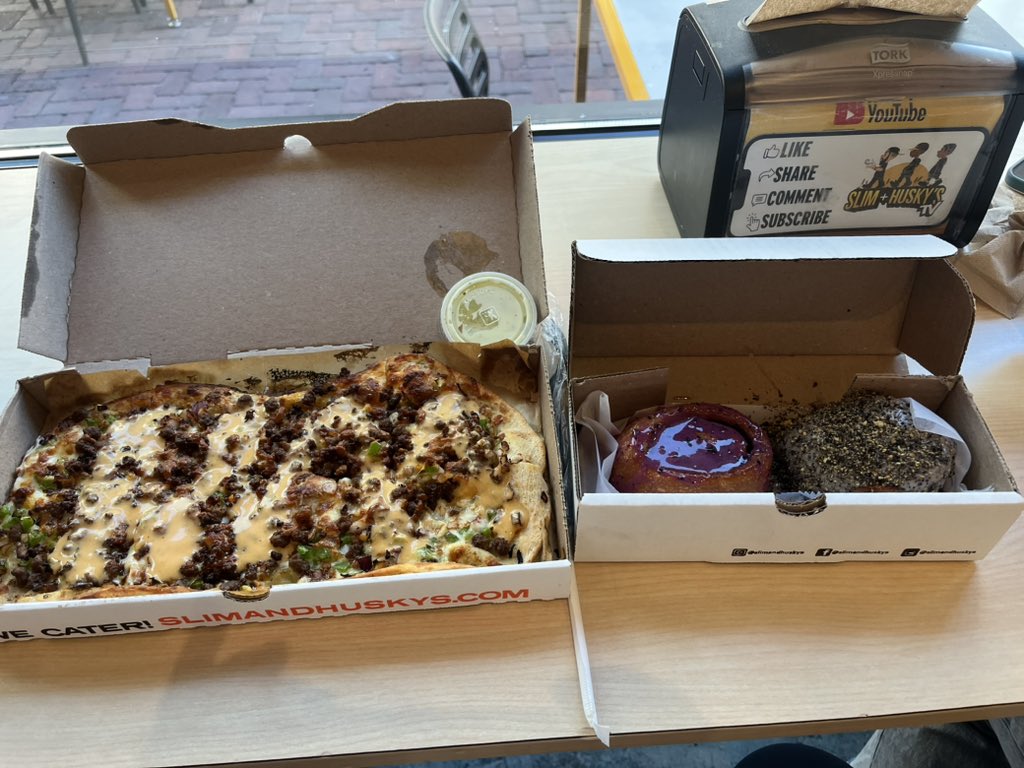 Kevin Fuhrer (@kfuhrerequipmnt) on Twitter photo Can someone in Auburn please franchise a <a href="/slimandhuskys/">Slim + Husky's</a> ?!?! Best pizza and cinnamon roll I’ve ever had! If you’re ever in Nashville run don’t walk here! Can someone in Auburn please franchise a <a href="/slimandhuskys/">Slim + Husky's</a> ?!?! Best pizza and cinnamon roll I’ve ever had! If you’re ever in Nashville run don’t walk here!