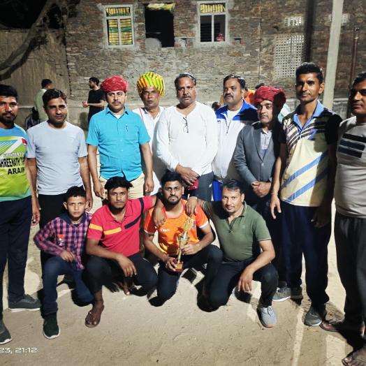 महाशिव रात्रि मेला 2023 में वॉलीबॉल उप विजेता हनी गोल्डन टीम