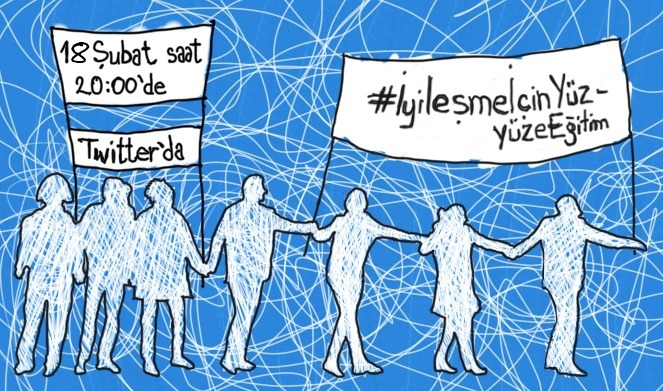 Yüz yüze eğitim için Nisan çok geç!
 Uzaktan eğitim üniversite bileşenlerinin ruh sağlığı ve eğitimin niteliği açısından sakıncalıdır! #İyileşmeiçinyüzyüzeeğitim