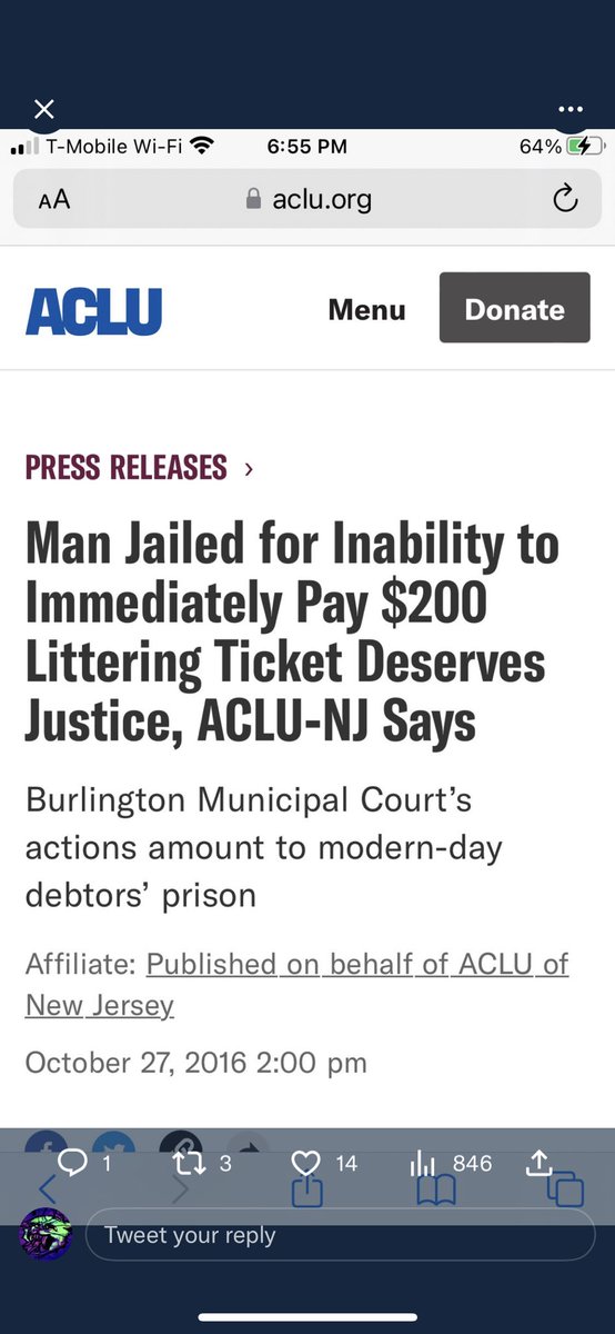 clownhearse's tweet photo. @gerardsleeps @davenewworld_2 if you cant pay the fine you go to jail that simple. heres some screenshots from someone else in the thread https://t.co/ptTXSvADZp