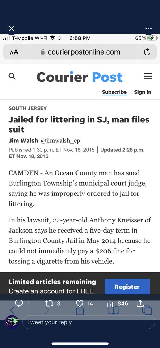 clownhearse's tweet photo. @gerardsleeps @davenewworld_2 if you cant pay the fine you go to jail that simple. heres some screenshots from someone else in the thread https://t.co/ptTXSvADZp