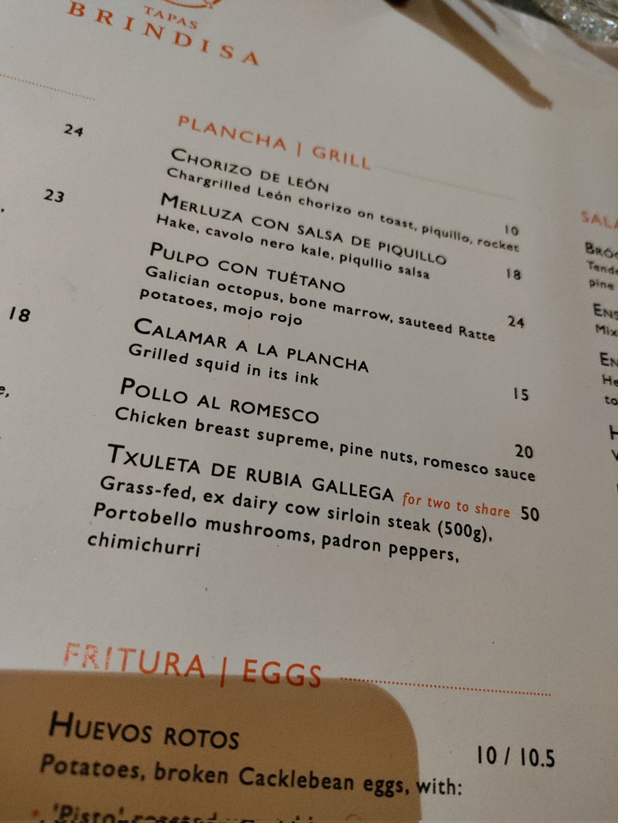 Well I've never seen this on a menu before..."ex-dairy cow" sirloin steak...