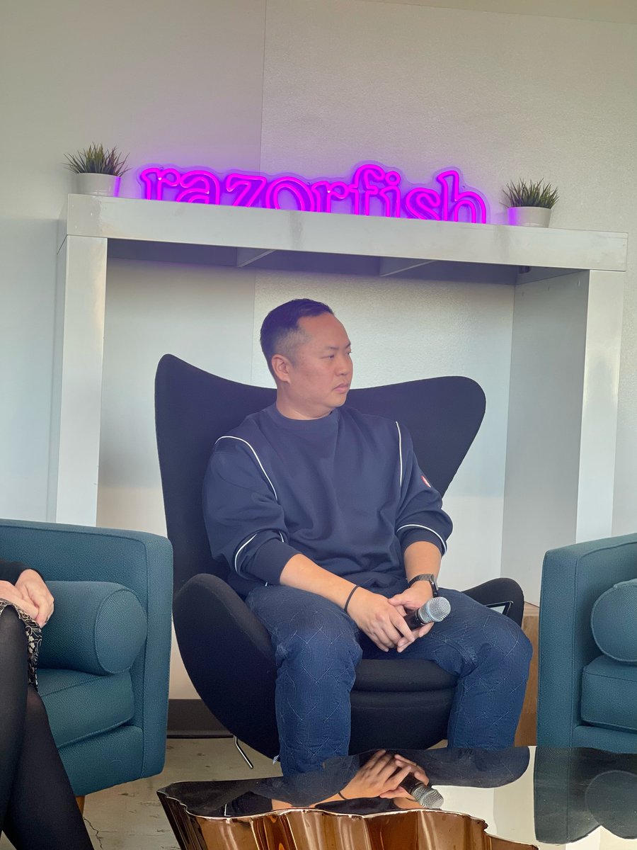 I was invited to <a href="/WeAreRazorfish/">Razorfish</a> by @NFTeazy for a Web3 panel with <a href="/KAI__HENRY/">KAI HENRY</a> <a href="/yoni_hagos/">Yoni</a> &amp; <a href="/WeAreRazorfish/">Razorfish</a> leadership

A discussion on why brands should care about web3, brand safety, access/inclusion, &amp; learning about Fewture Studios

And the opportunity to meet <a href="/betty_nft/">BETTY</a>