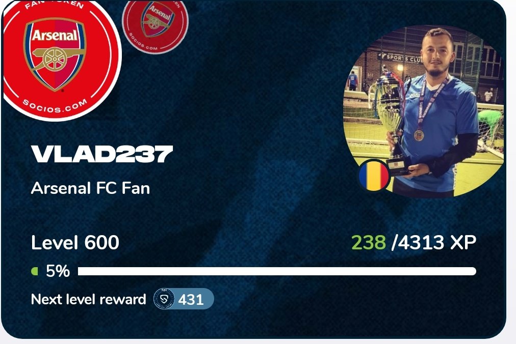 VladPop32318662's tweet photo. #Club600
#Level600
Not an easy road to get here πππ
#keepgoing
@socios @Chiliz @alex_dreyfus
#Bemorethanafan https://t.co/D05qzXgTGN