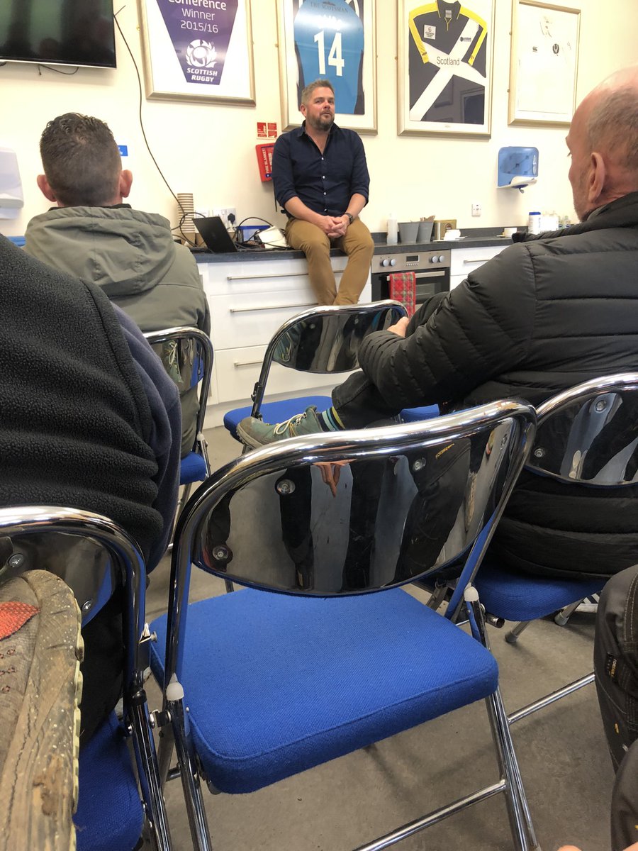 CecclestonCraig's tweet photo. Great day talking all things cricket @ the mcc training day for Scottish schools ground’s staff big thanks to @Karl_McDermott and @MerchiGrounds https://t.co/tWDQURaiOV