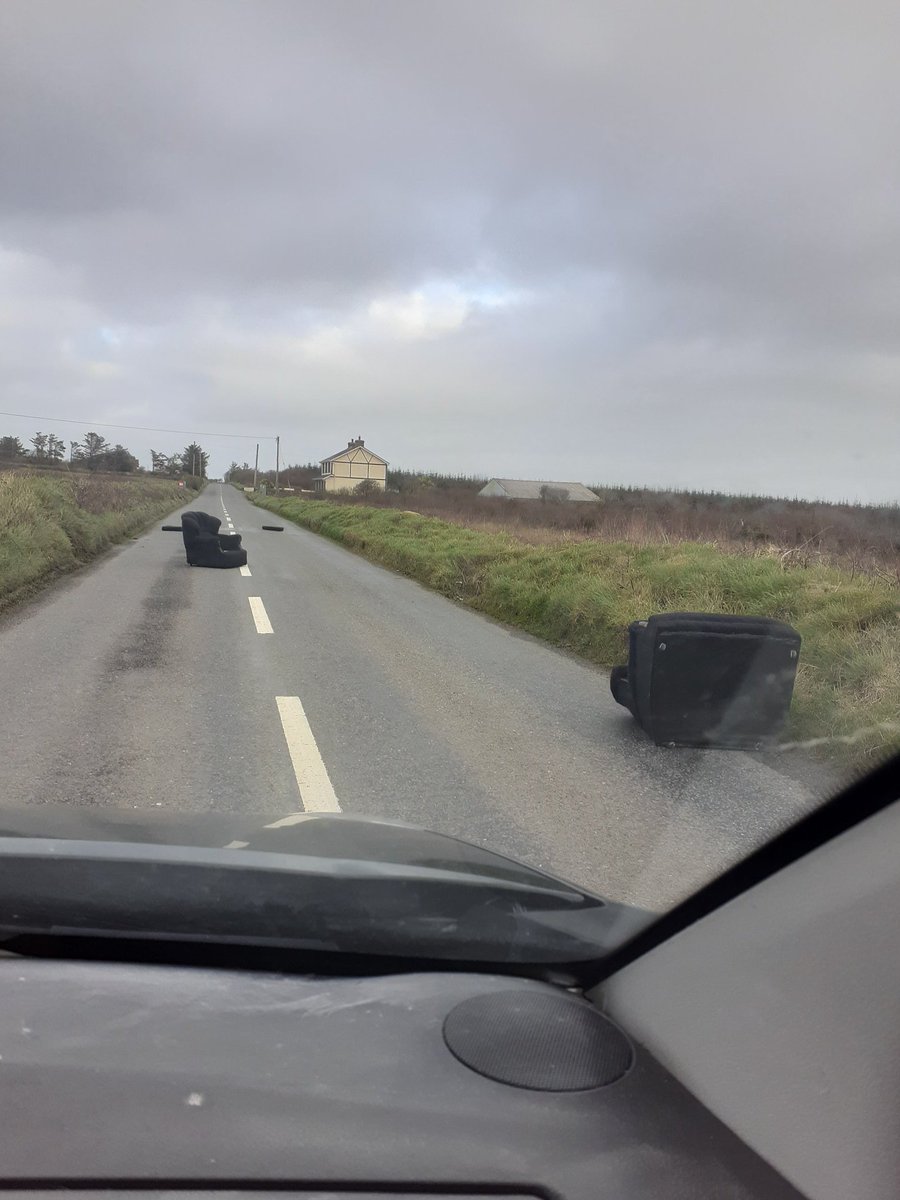 jackosham's tweet image. Like a scene from Fr. Ted this evening on Kilkee/Carrigaholt Rd. #furnitureforsale