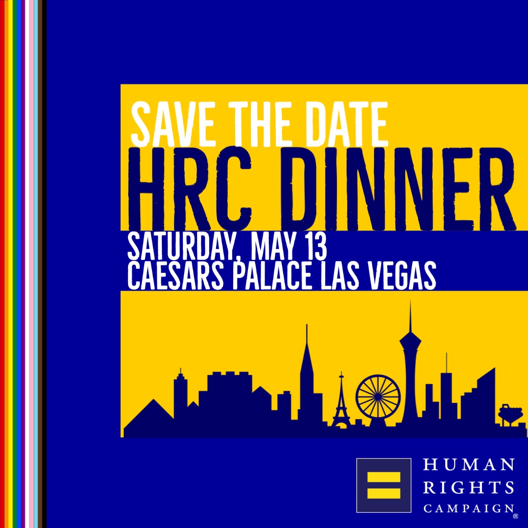 HRCLasVegas's tweet photo. We are excited to bring you the 2023 HRC Las Vegas Fundraising Dinner on May 13 at Caesars Palace. Join us as we raise funds to support our work for equality & LGBTQ+ liberation. Save the date! We can’t wait to see you!
#HRCLasVegas #LGBTQ #LGBTQIA #HRC #HRCDinner #Pride https://t.co/o2e7fJmQSp