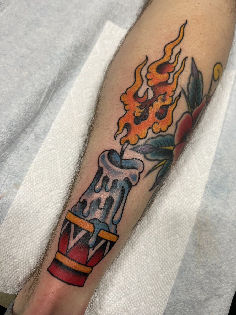 A candle for Candle. I love it so much, and totally didn’t almost pass out when he was doing the part near my heel.