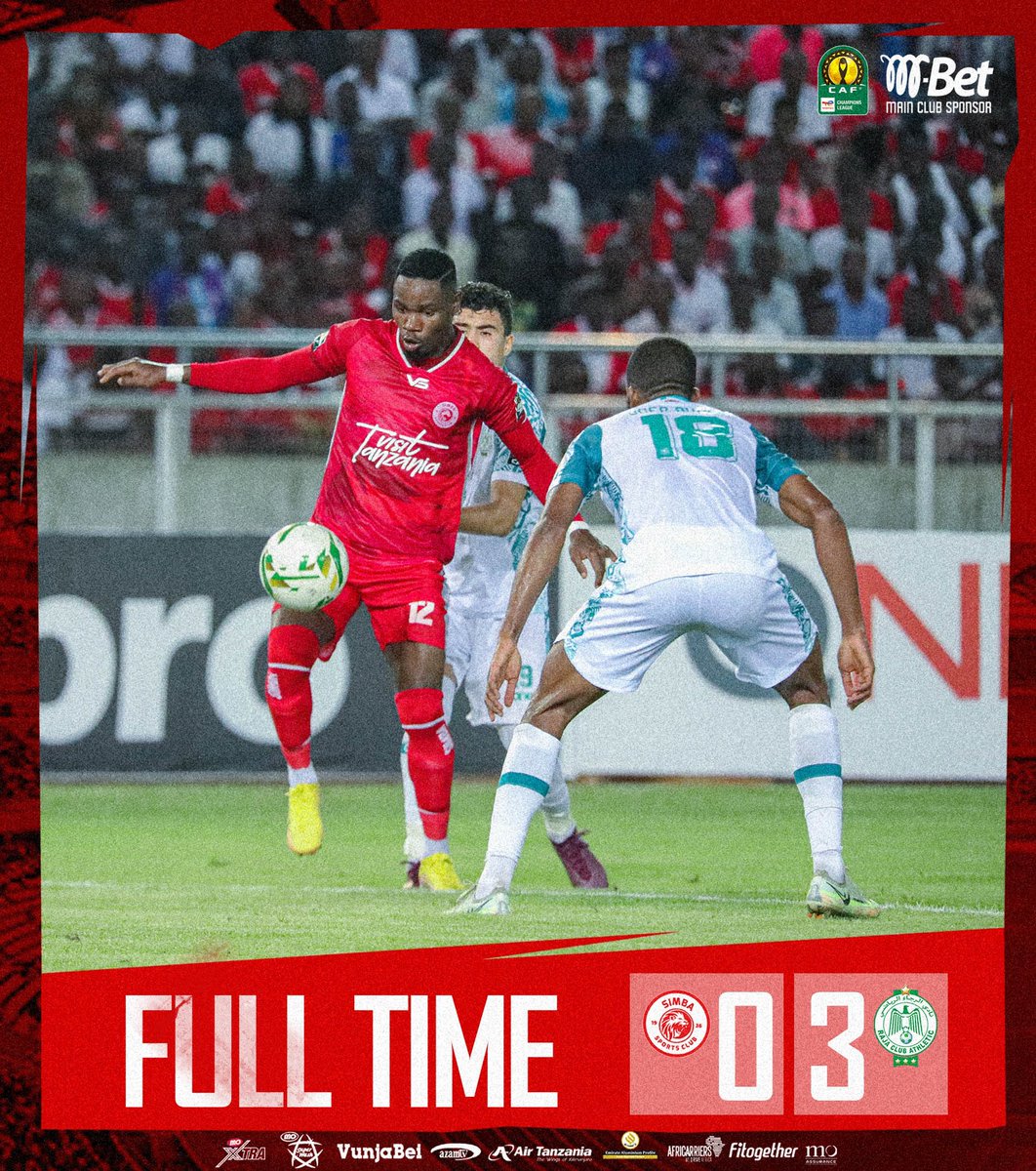 SimbaSCTanzania's tweet photo. Mchezo umekwisha.

#WenyeNchi 
#TotalEnergiesCAFCL 
#NguvuMoja https://t.co/pYWh70sUr6
