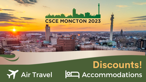 csce_scgc's tweet photo. Have you registered for the #CSCEMoncton2023 conference @CityofMoncton? Check out discounted rates at @DeltaHotelsLtd Beausejour (conference centre and hotel) and with airline travel partners @AirCanada and @WestJet.
Details: https://t.co/NH4d966j5l
#civilengineering #CSCE_SCGC https://t.co/0N3Wo1L4gN