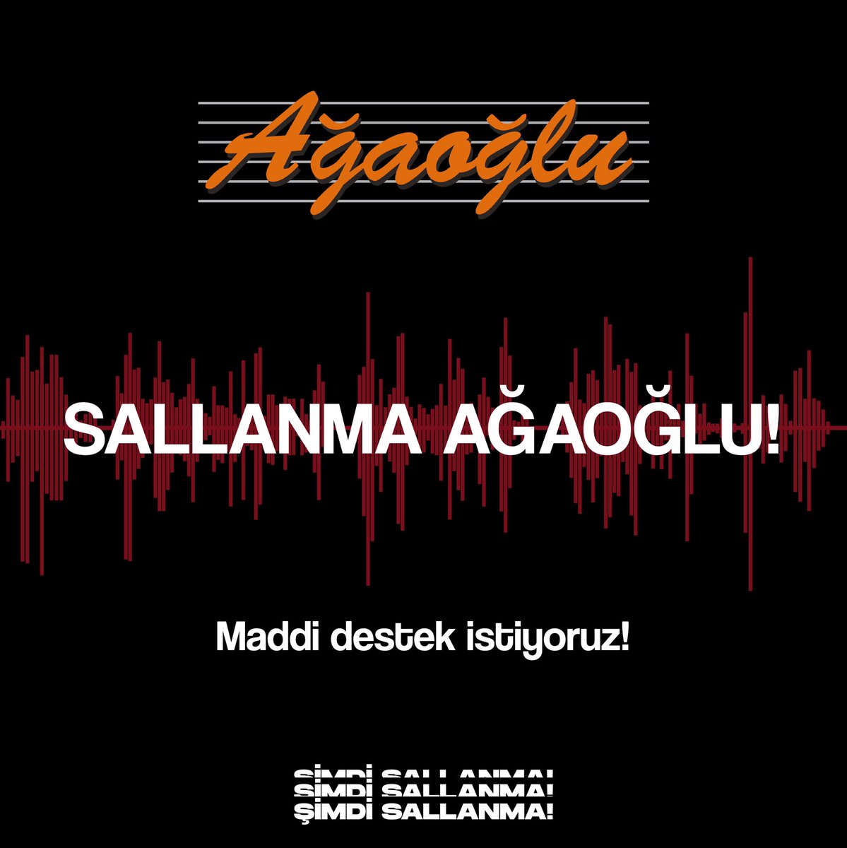 simdisallanma's tweet photo. Bir gün değil, uzun vadede desteklerini beklediğimiz Ağaoğlu'na çağrımızdır. #SallanmaAgaoglu https://t.co/ecryFvA8V6