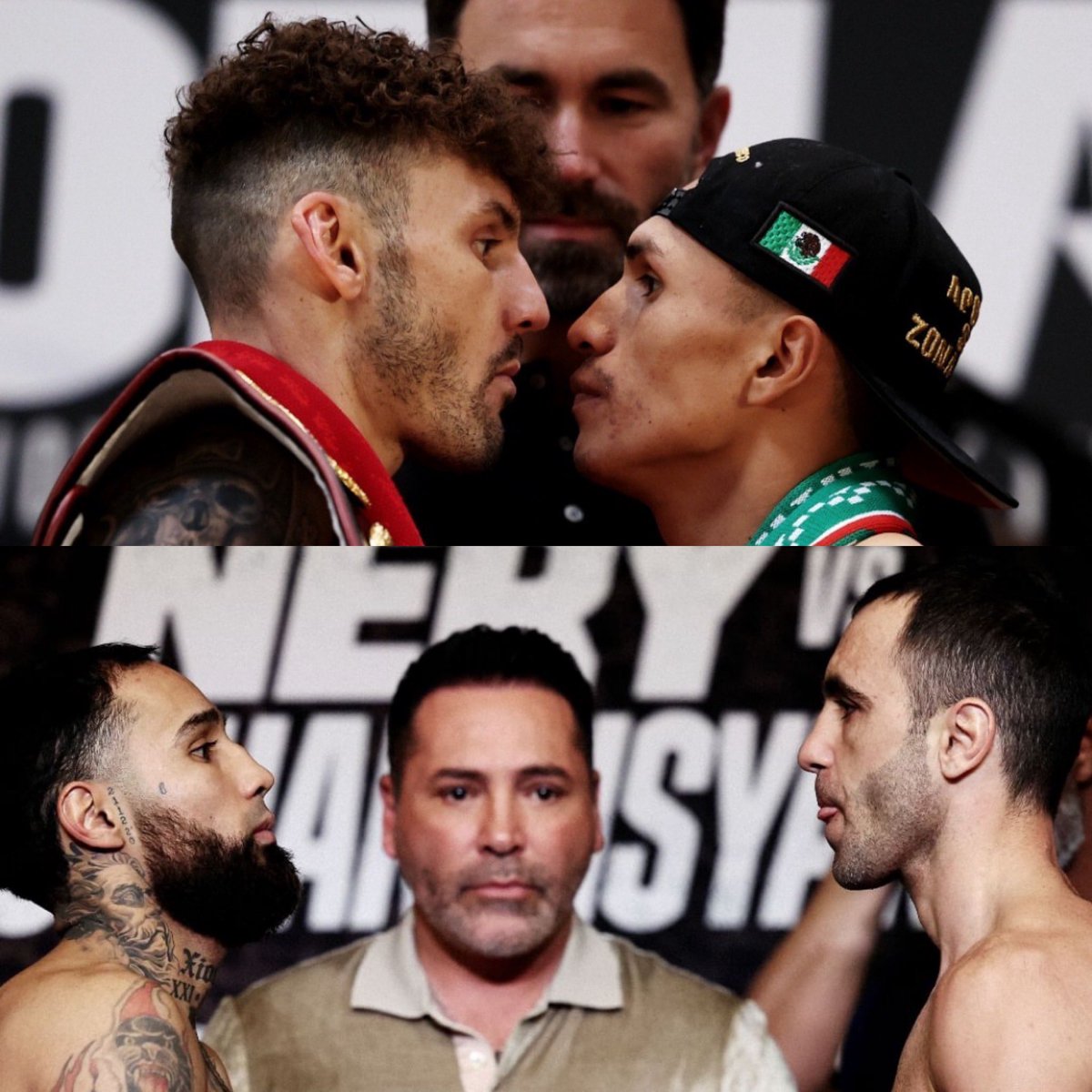 NocautBoxing's tweet photo. 💥How do these two end? Two possible fight of the year contenders take place today. WBA featherweight champ Leigh Wood takes on Mauricio Lara, while Luis Nery meets Azat Hovhannisyan in a 122 lb WBC eliminator. #WoodLara #NeryHovhannisyan https://t.co/kZaNJyGPNn