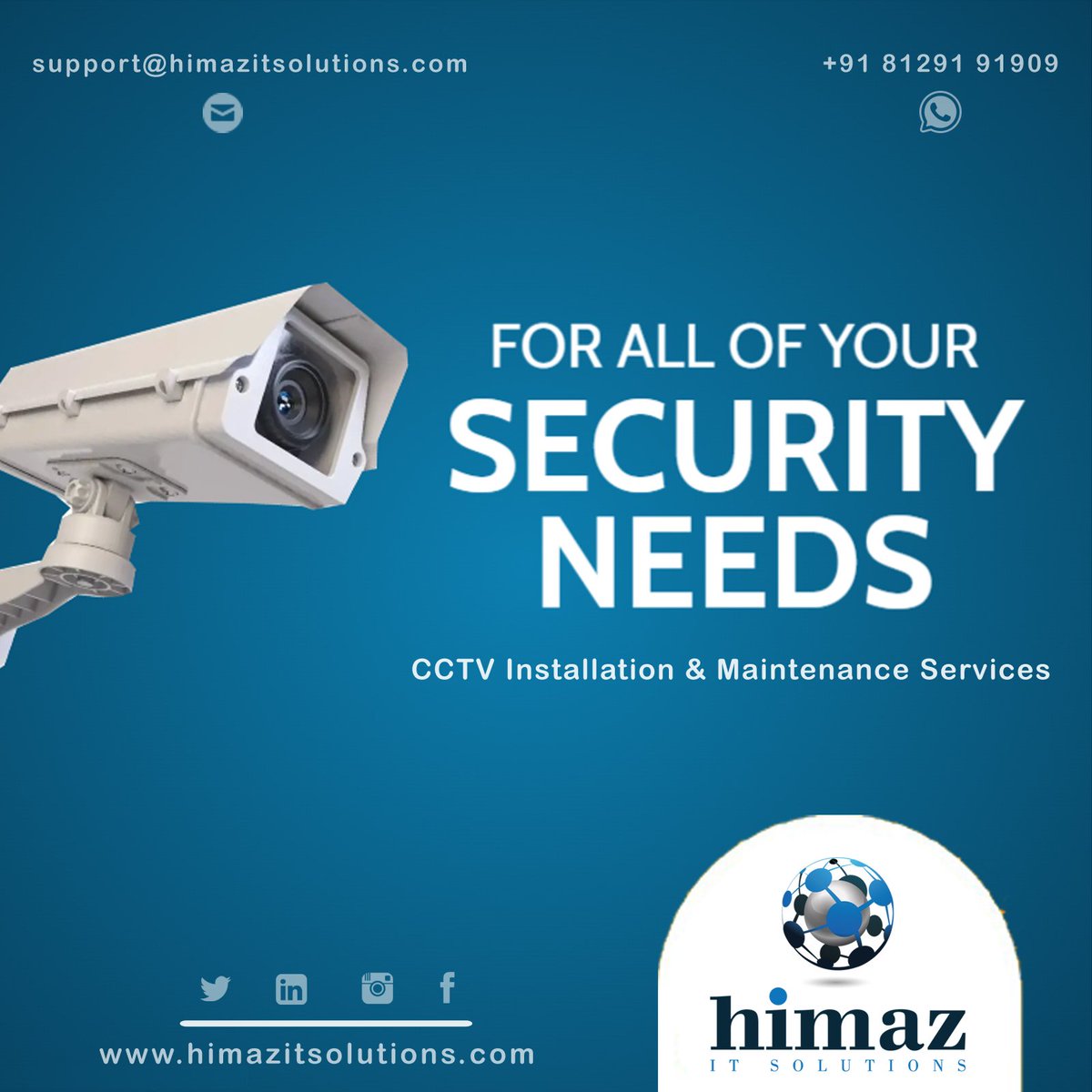 HimazIt's tweet photo. Are You Safe &amp; Secure?? 

#himazitsolutions provides High Quality Security System for your Home &amp; Business!!!

https://t.co/pJkz5yjshz
.
.
.
#himazit #cctv #CCTVCamera #Cctvinstallation #cctvsystems #CCTVSecurity #HIKVISION #hikvisioncamera #hikvisioncctv #HIKVISIONCCTVCAMERA https://t.co/y0AqOJJp2m