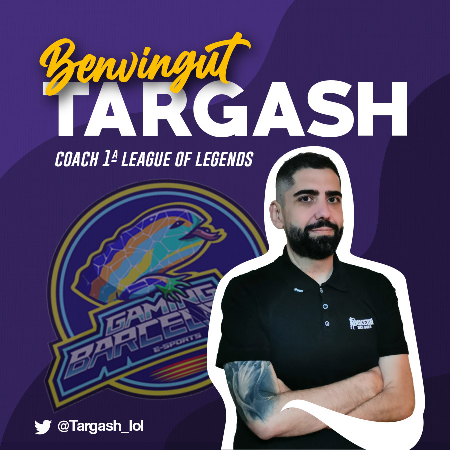 No podíem aspirar a guanyar-ho tot sense un coach increïble.

Donem la benvinguda a <a href="/Targash_lol/">Targash</a> com a Head Coach de l'equip de League of Legends 😊

Esperem que et sentis com a casa! ❤️

#SEMPREGBCN
