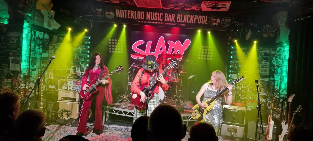 Great night at The Waterloo. Watching The Glam Rockerz and the all girl Slade tribute Slady. Excellent bands. <a href="/TheWaterloo_BPL/">Waterloo Music Bar</a> <a href="/RockerzGlam/">GlamRockerz</a> <a href="/sladyofficial1/">Slady Official</a> #Blackpool