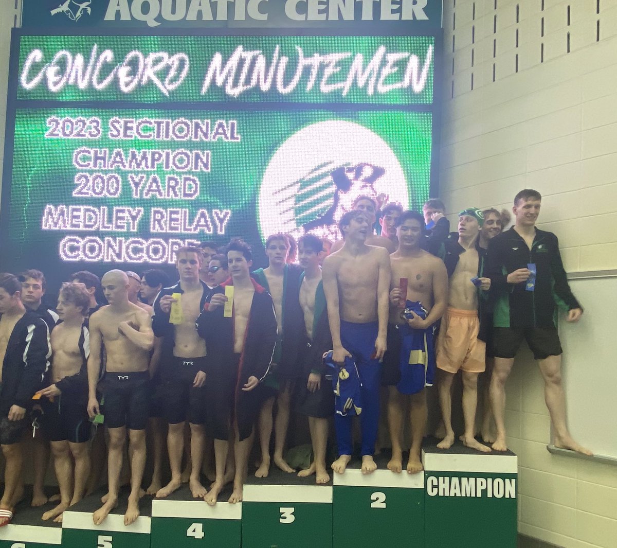 Our 200 Medley Relay team finished a close second in a STATE CUT time of 1:36.31. Congratulations to Gabe Kazmierczak, Lucas Byrd, Christian Khamkeuang and Gavin Sommer on your great swims!! <a href="/ElkhartHSSports/">Elkhart High School Athletics</a>