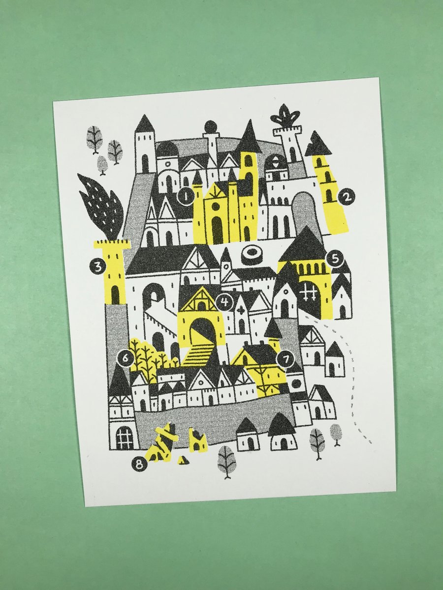 ArlinSmiles's tweet photo. February Risopost printed! A small fantasy settlement https://t.co/R3k4ZRmnZE