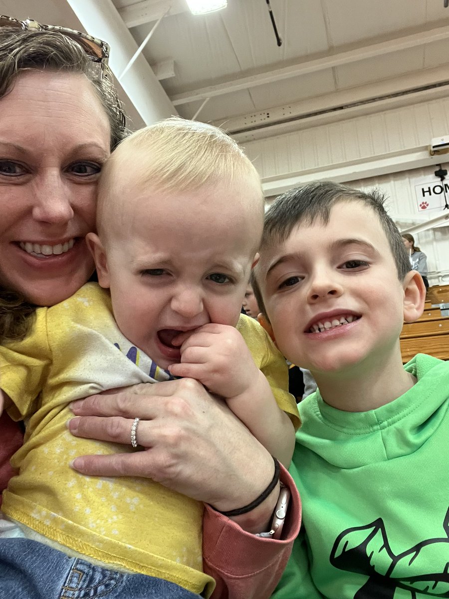 HumbertJess's tweet photo. Two of us are happy to be cheering on the CCMS 7th grade boys basketball team in their championship chame today. https://t.co/wZNLawegOc