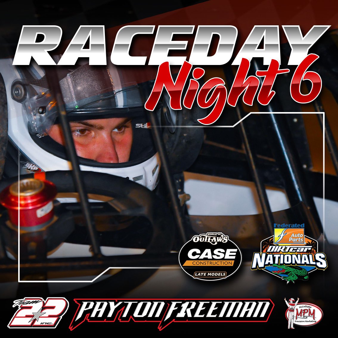 PaytonFreemanF1's tweet photo. RACE DAY for @PaytonFreemanF1 and @Team22inc tonight at @VolusiaSpeedway with the @WoOLateModels for the @DIRTcar Nationals!

Follow all the action on @dirtvision with @WoOben88 and @HannahNewhouse https://t.co/saawZgxydh