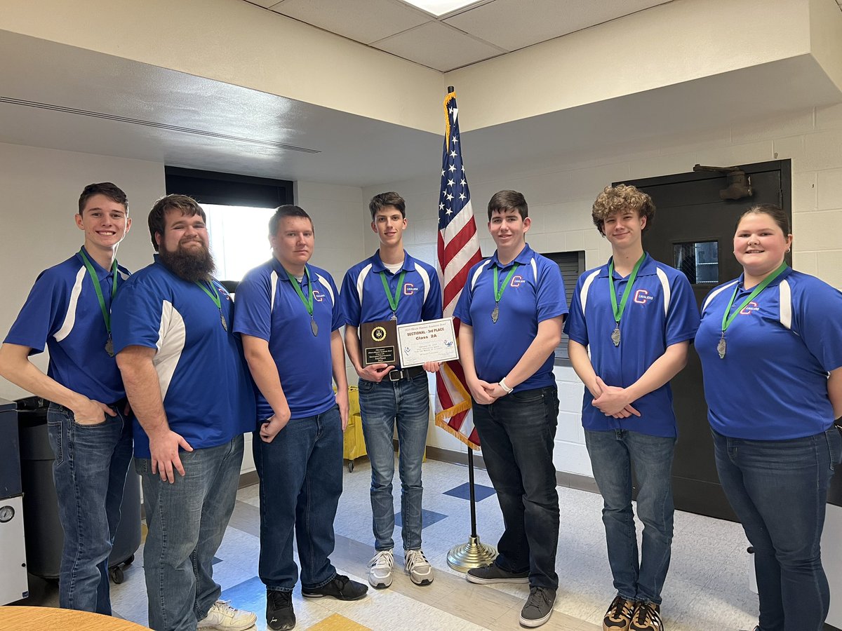 Congratulations to the High School Scholastic Bowl team on 3rd place at the Masonic Sectional Tournament held today at Southwestern High School! #WeAreCarlinville