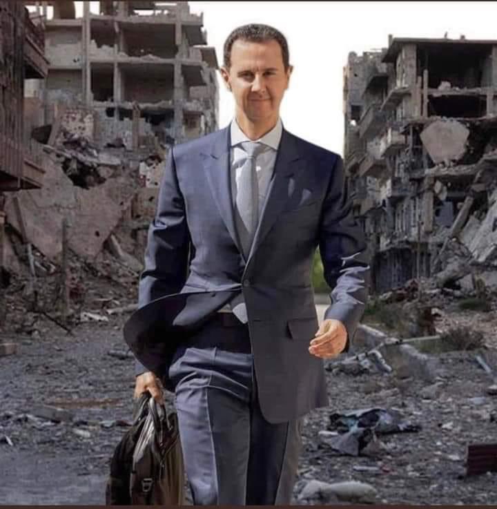 Everyone under the rubble is cursing you..
#Assad_Loots_Aid
#بشار_الأسد_مجرم_حرب 
#الأسد_لص_المساعدات 
#زلزال_الشمال_السوري