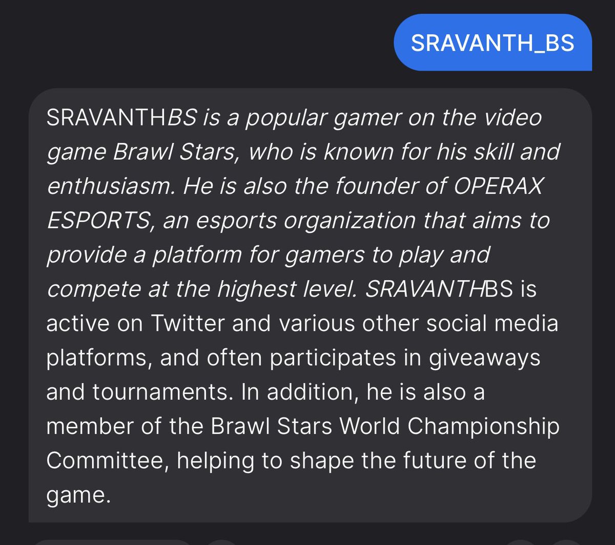 Sravanth tweet media