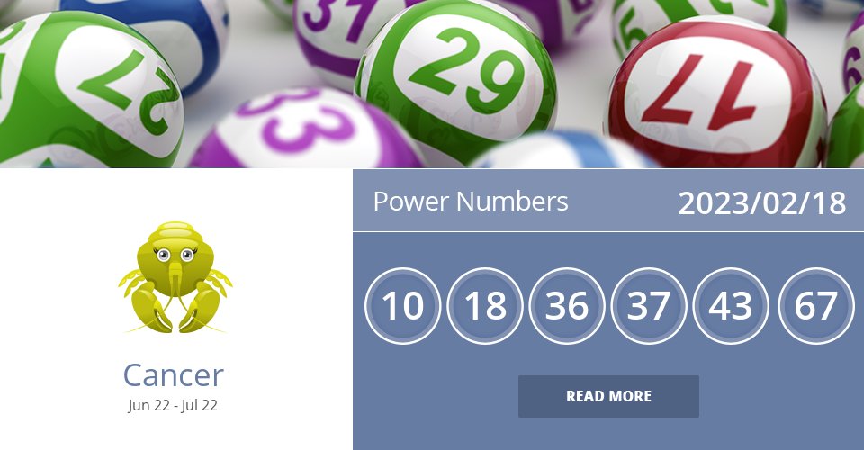 cancer_scope's tweet photo. Power Numbers for Feb 18, 2023 => Read the rest at: https://t.co/LKATRRaVvT How did we do? #Cancer #CancerLottery #CancerPower https://t.co/XPesmvkvsW