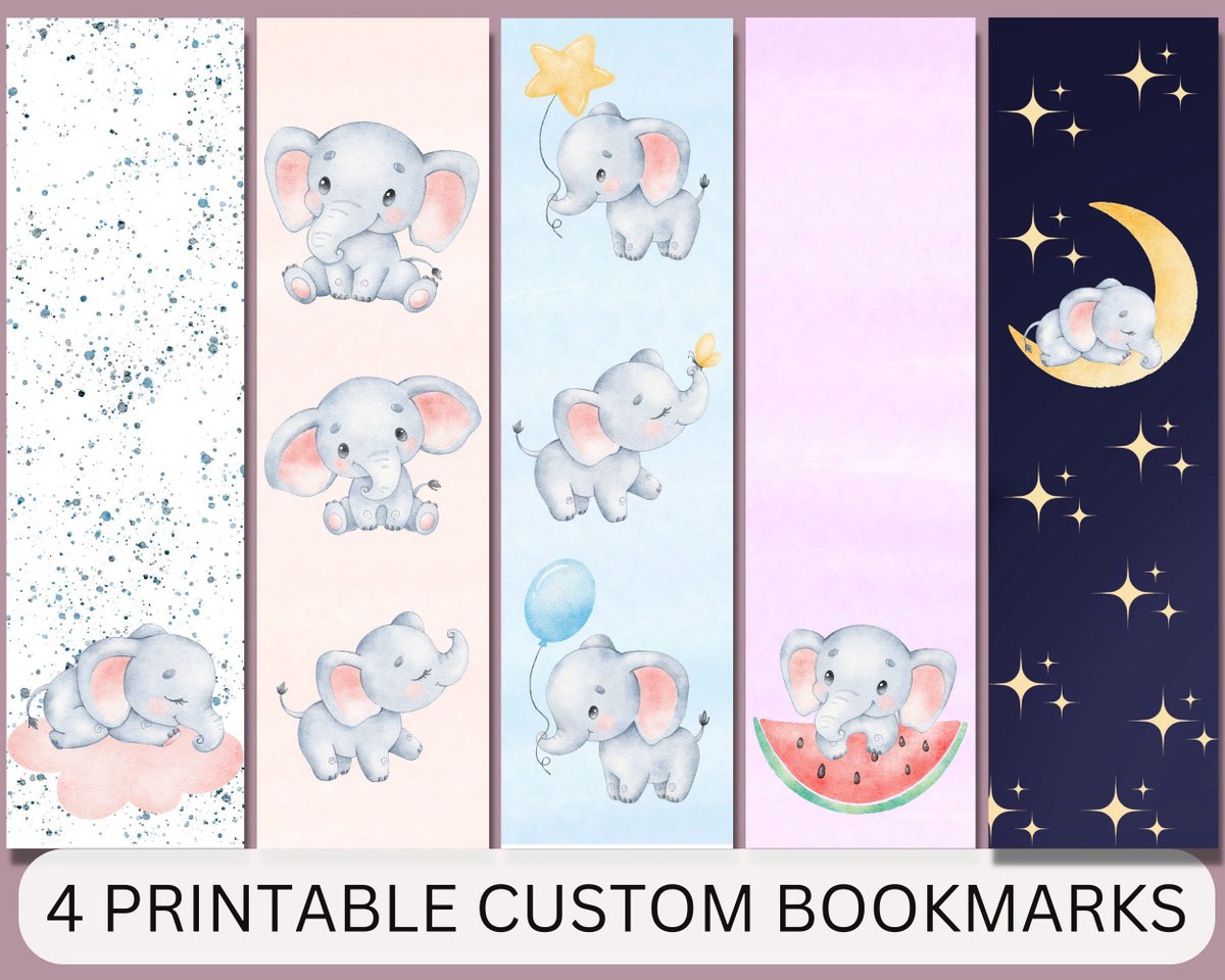 wallprintsal's tweet photo. Excited to share the latest addition to my #etsy shop: Elephant Bookmark, Printable Elephant Bookmarks, Printable Bookmarks for Kids, set of 5, Gift for Booklover, Gift for Kids, Cute Animal https://t.co/S6tgMJqOcE #blue #birthday #christmas #rainbow #elephantbookmark https://t.co/fElx8rsF1o
