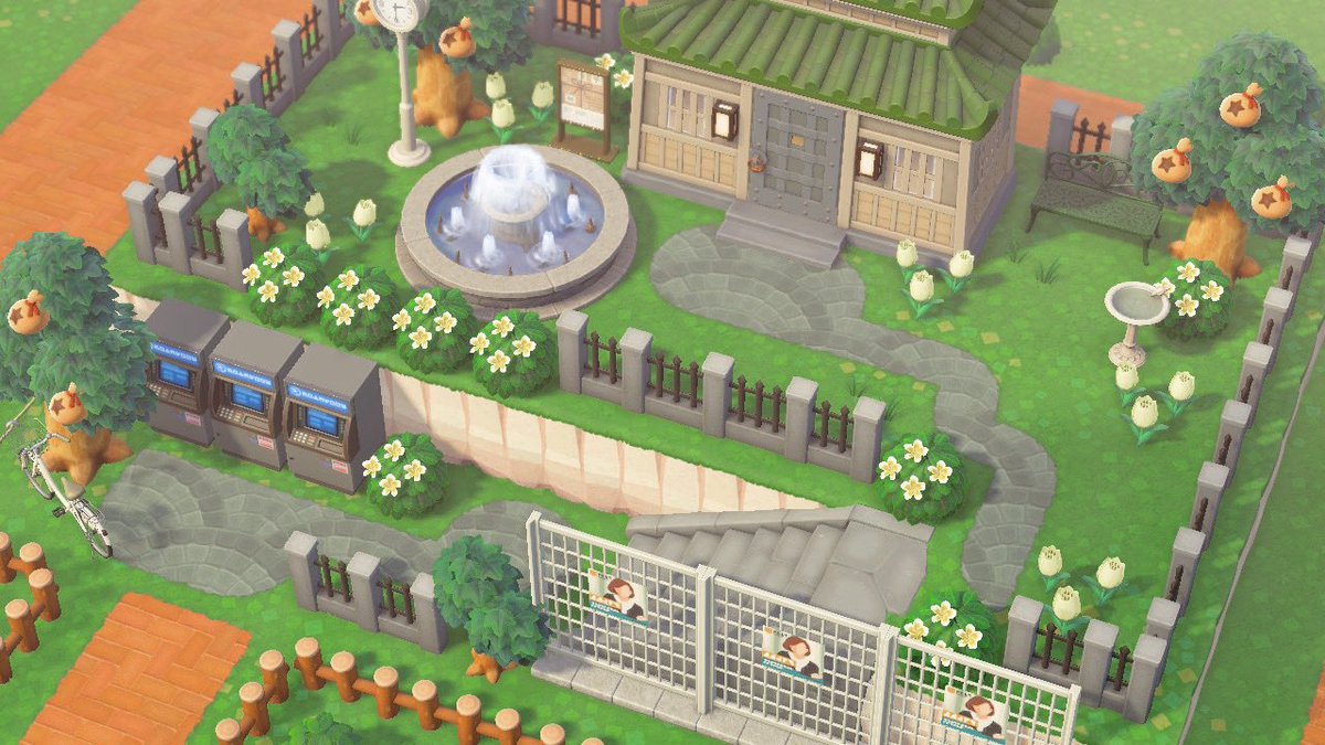 danicrossin's tweet photo. I made a bank for Gala 💚💸💰 #happyhomeparadise #acnh #AnimalCrossing #AnimalCrossingNewHorizons https://t.co/qr0zKYrOEd