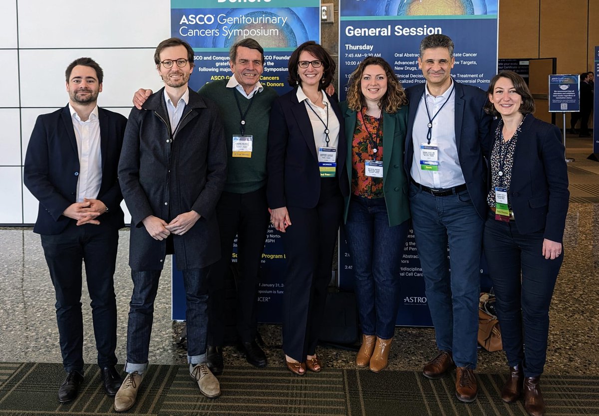 Lovely to have (almost) all the @GustaveRoussy GU oncologists at this #GU23 in San Francisco with again excellent presentations @AlbigesL @alicebernardt @NaounNatacha #ronanflippot #KarimFizazi #Bernardescudier