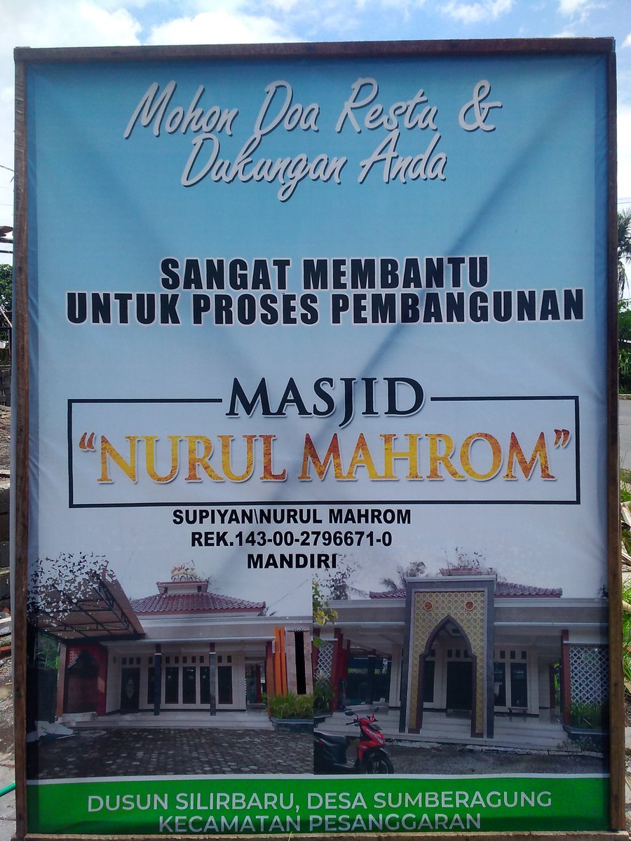 Bagi siapa saja dan dimana saja jika ingin membantu proses pembangunan Mushola NURUL MAHROM bisa langsung transfer ke rekening yang ada di bener bawah ini 👇