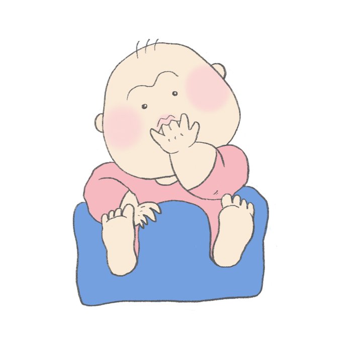 が自分で哺乳瓶持って飲んでくれるの助かる〜飲んでる間にお絵描きがこちらを見つめる姿 