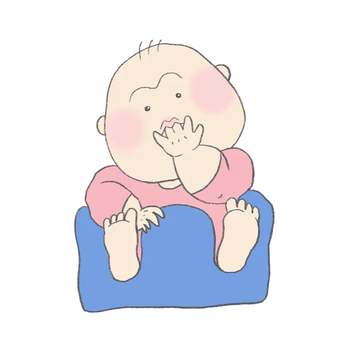 が自分で哺乳瓶持って飲んでくれるの助かる〜飲んでる間にお絵描きがこちらを見つめる姿 