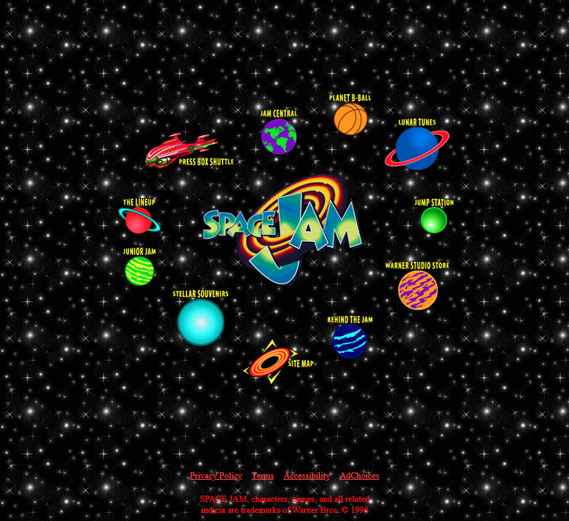 WebDesignMuseum's tweet photo. Dark websites with circle navigation in the 1990s

– Space Jam in 1996
– Steel in 1997
– Grateful Dead in 1996
– Game Fan Magazine in 1996

#WebDesignHistory https://t.co/GXgRdsd6ml
