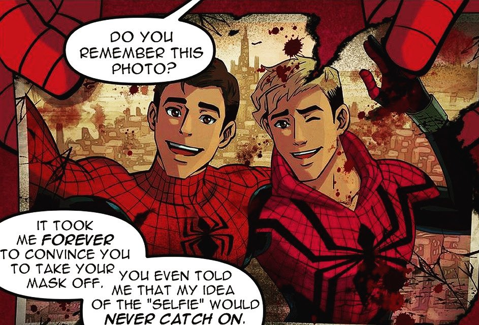 90spiderbros's tweet photo. Oh these two…
.
.
.
.
.
Full comic? #90spiderbrosART #benreilly #benreillyspiderman #spidermanbeyond #spiderman #peterparker #spiderbros #marvel #marvelcomics https://t.co/W7mLLDQDKN