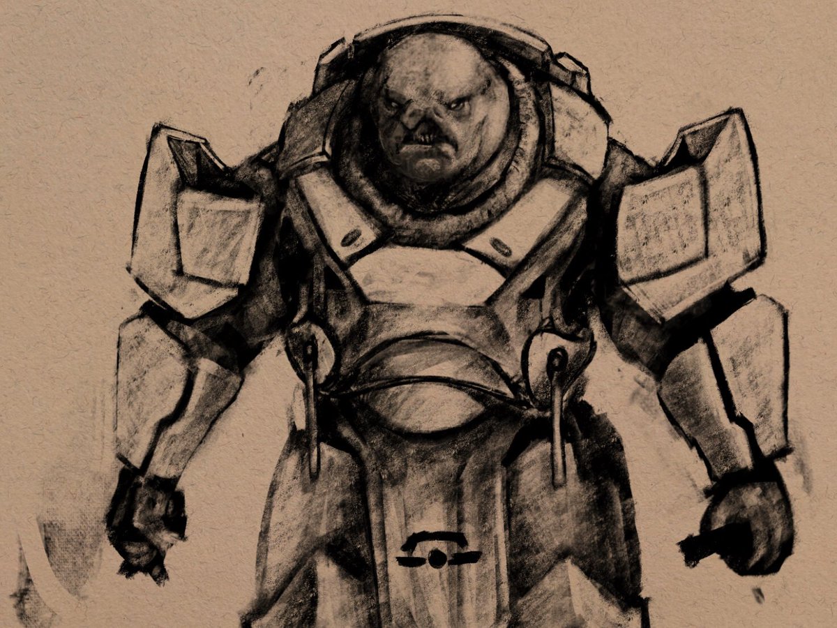 DisgracedPrimus's tweet image. Not finished but look at how his armour is evolving, don’t always stick to a first iteration. (AU of my Primus Zha’aud.) 

#Destiny2Art #destiny2 #drawing #commissionopen