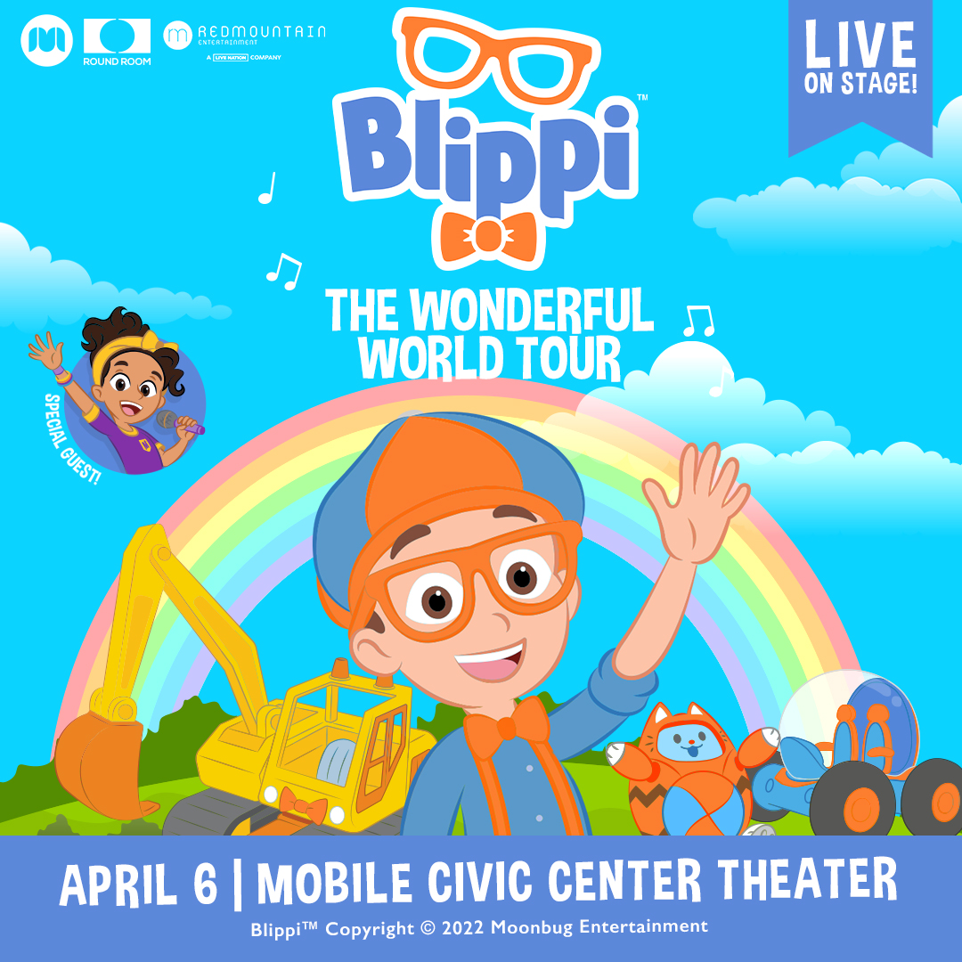 Mobile Civic Center on Twitter "Blippi The Wonderful World Tour is