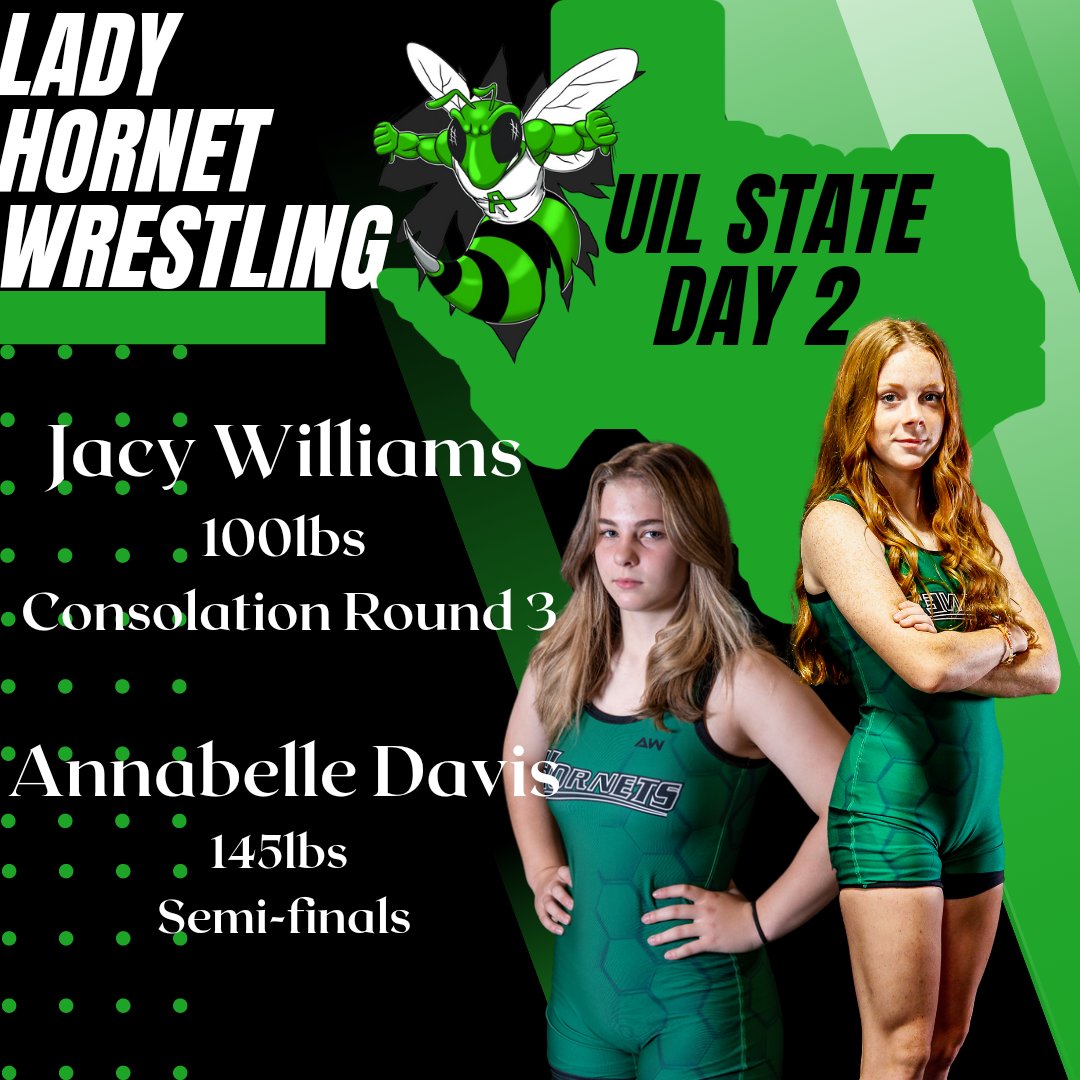 LadyHornetMat's tweet photo. UIL State Day 2 about to start!
@azleathletics @azleisd @WrestlingAzle @azlehighschool https://t.co/j2obxcDi4L