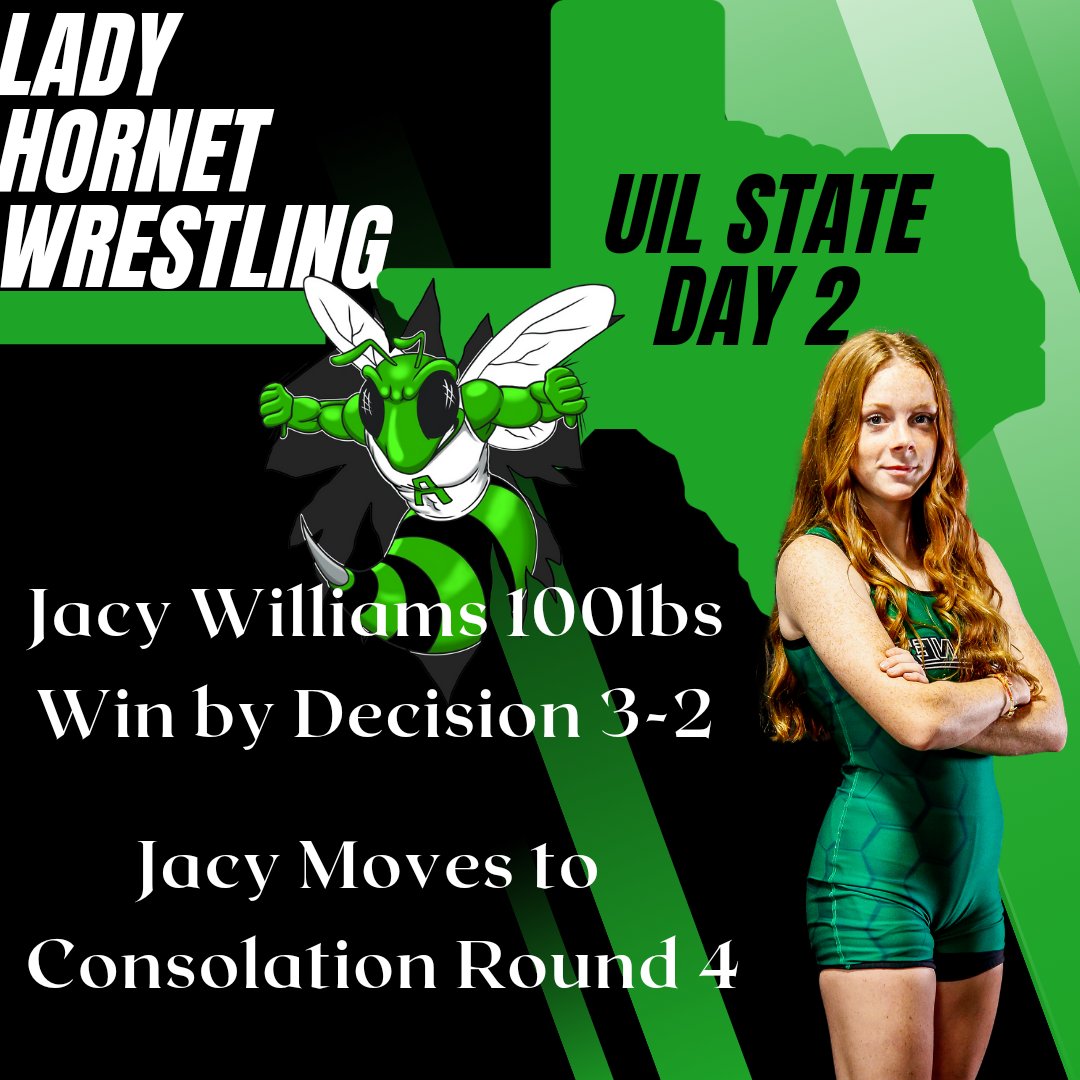 LadyHornetMat's tweet photo. State Update!
@azleathletics @azleisd @WrestlingAzle @azlehighschool https://t.co/qBXJCS4oPv