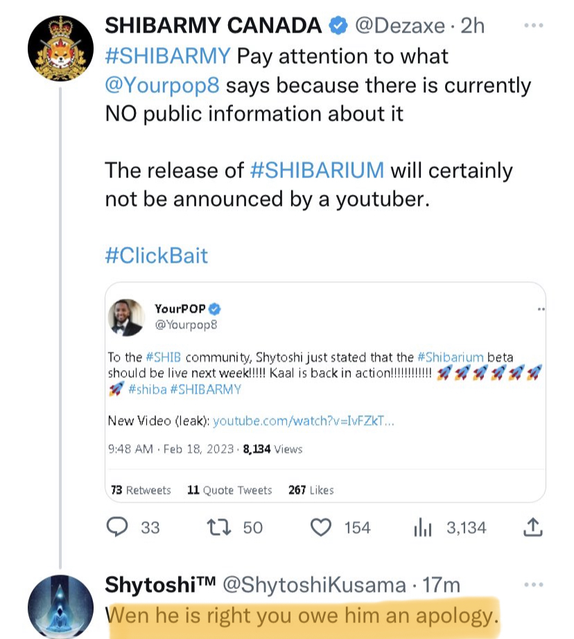 ShibaInuHodler's tweet photo. ⚡#BREAKING

#Shibarium beta could be LIVE next week — @ShytoshiKusama hints in a tweet https://t.co/yySBaAwgmA