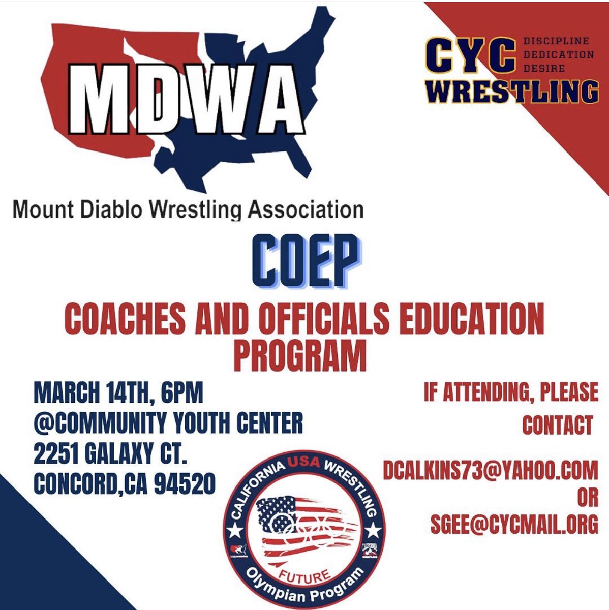CAUSAWrestling on Twitter "🇺🇸 MDWA Mount Diablo Wrestling Association